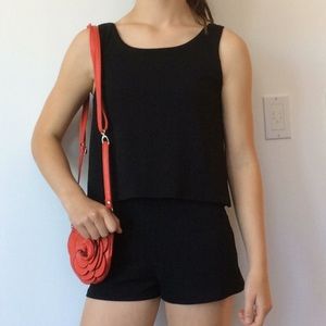 Black Popover Romper